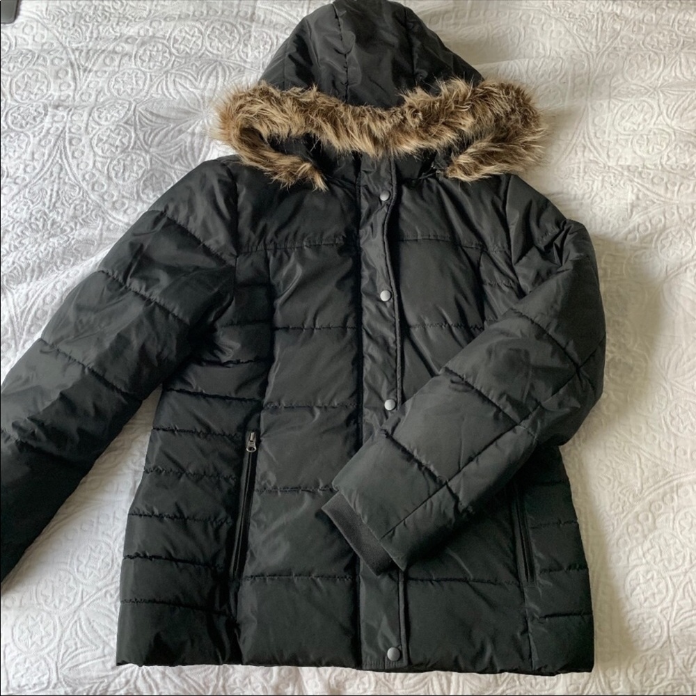 St. John’s Black Winter Coat Size 16
